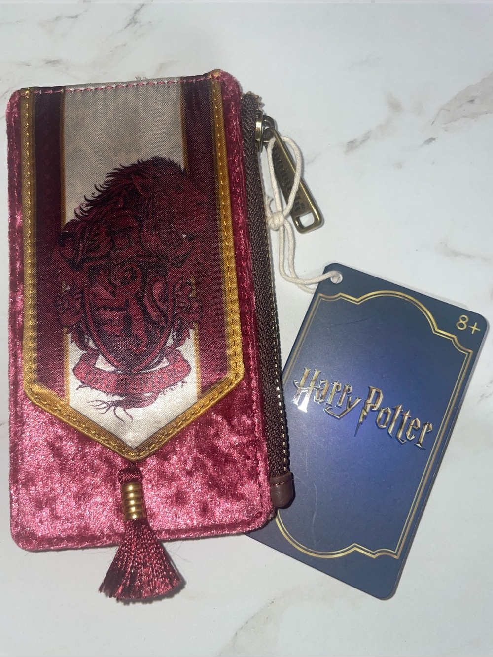 Loungefly Harry Potter Gryffindor Banner Velvet Card Holder